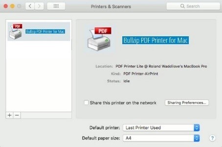 instal virtual printer mac for pdf
